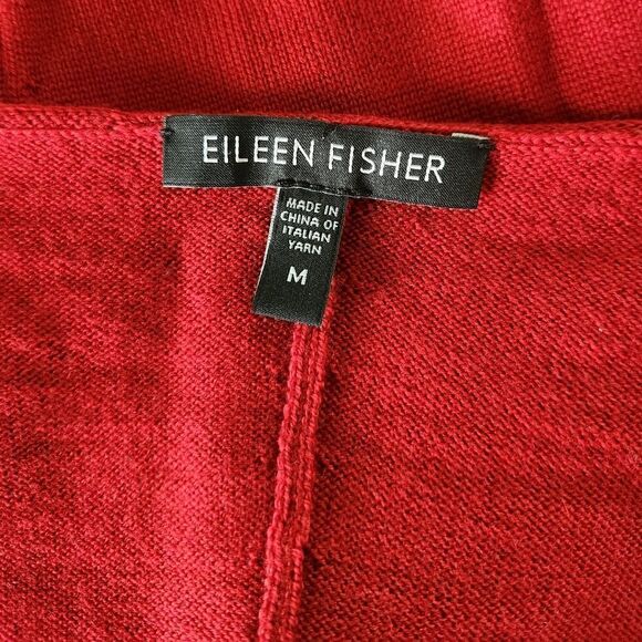 Eileen Fisher Merino Wool Ballet Neck Sweater Dress Size Medium - Picture 5 of 6